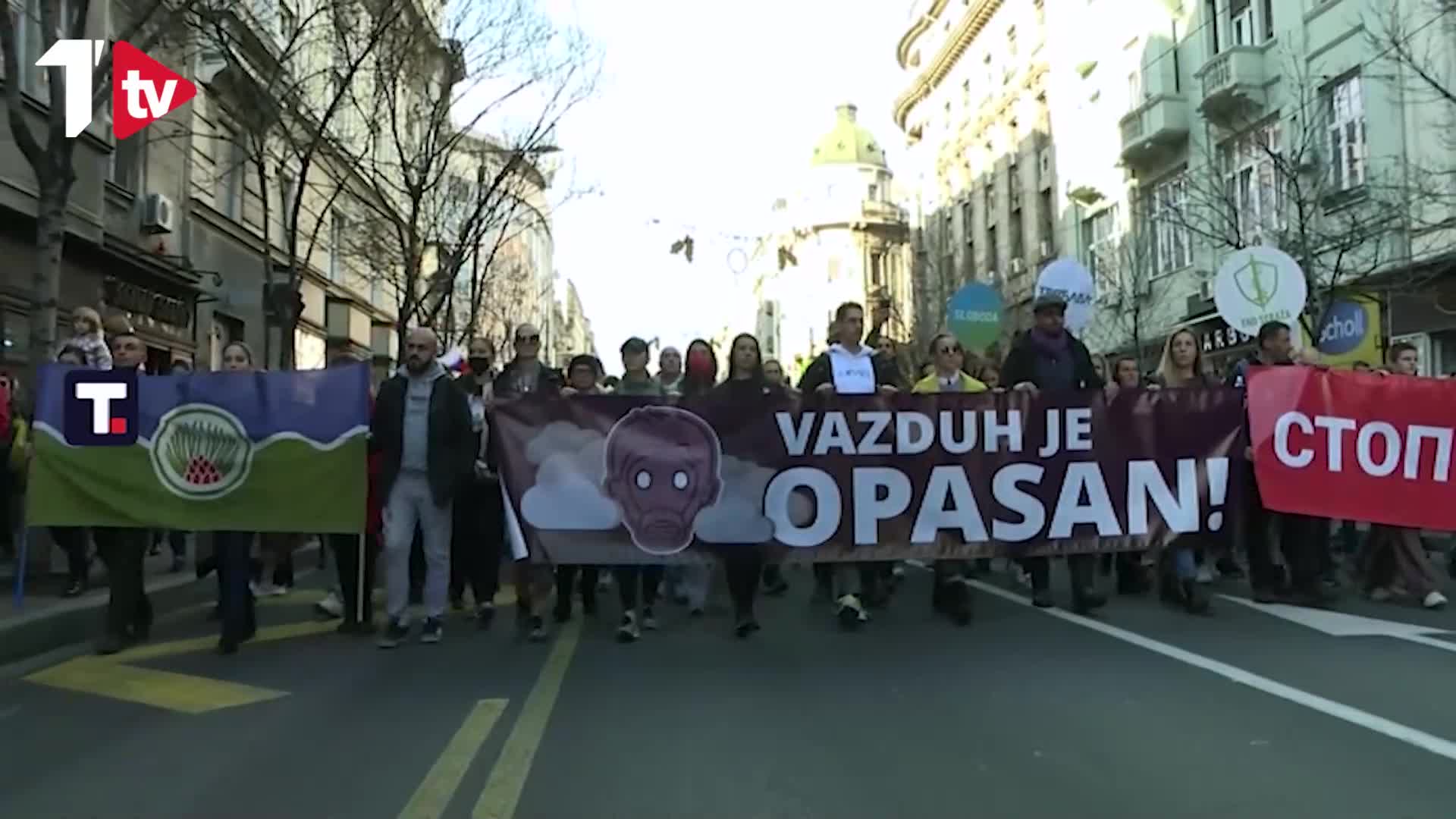 U Beogradu održan ekološki protest zbog zagađenja vazduha Telegraf tv