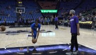 Kevin Durant, zagrevanje pred utakmicu