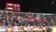 Navijači Crvene zvezde pevaju u Nišu