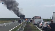 Zapalio se kamion na autoputu