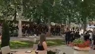 Grobari u Nikšiću, navijanje kroz grad je počelo