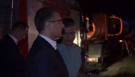 Nebojša Stefanović prisustvuje akciji gašenja požara u Zemunu