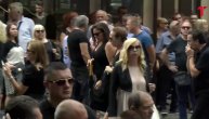 Katarina Rebrača na sahrani Dragoslava Ognjanovića