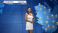 Vremenska prognoza za 1. avgust (10:00)