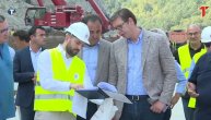 Vučić na Koridoru 10, radovi na sanaciji zida napreduju