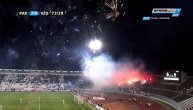 Gori stadion Partizana! Baklje, vatrometi i petarde obeležile proslavu 3. gola