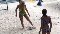 Karleuša u bikiniju pokazala kako se igra fudbal