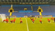 Trening reprezentacije Srbije pred istorijski duel sa Crnom Gorom