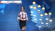 Vremenska prognoza za sutra, 2. novembar