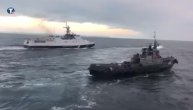 Trenutak presretanja ukrajinskih vojnih brodova u Crnom moru