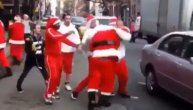 Makljanje Deda Mrazova usred bela dana