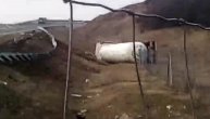 Nesreća na auto-putu kod Vranja, sletela cisterna sa opasnim materijama