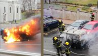 Gori automobil u ulici Admirala Geprata