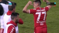 Radnički posle sat vremena stigao i do trećeg gola protiv Partizana