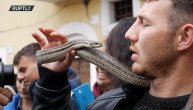 U ovom selu se okite zmijama i šetaju sa njima