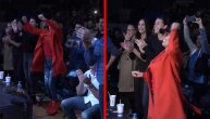 Skakala od sreće! Pogledajte Cecinu reakciju kada je Veljko nokautirao Hrvata