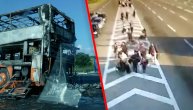 Užas na granici Srbije i Severne Makedonije: Zapalio se autobus sa turistima