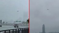 Snimak helikoptera minut pre nego što se srušio na zgradu u Njujorku
