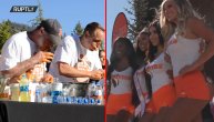 Ljuta krilca služe vrele devojke, a debeli muškarci se prežderavaju