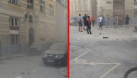 Jeziv trenutak nakon urušavanja zgrade u centru Beča