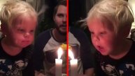 "Danas nam je divan dan"! Plavušan na rođendanu iznenada upao u problem sa svećicom