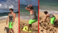 On je čovek od gume. Sve može da izvede u vazduhu, ali ne zovite ga na plažu