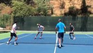 Žurka na terenu: Novak i Ivanišević odigrali nožni tenis za medalju