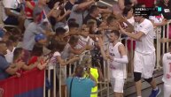 Posle ubedljive pobede nad Turskom, pozdrav "orlova" s navijačima