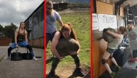 Ova devojka podiže kamen težak 180kg kao da je perce