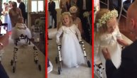 Četvorogodišnjakinja napravila prve korake i ulepšala mami venčanje