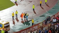 Navijač Srbije upao u kanal Marakane i polomio nogu