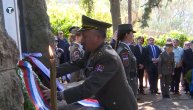 Polaganje venaca na spomen-obeležje Drinskoj deviziji