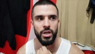 Kapiten Zvezde Branko Lazić posle pobede nad Fenerbahčeom
