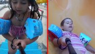 Tata i mama su rekli "da", devojčica se prvi put spustila niz tobogan sa selfi stikom u ruci