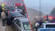 Haos na ledenom i maglovitom auto-putu: Lančani sudar 63 automobila, na desetine povređenih