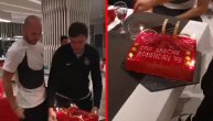 Fudbaleri Partizana iznenadili Miletića tortom za rođendan