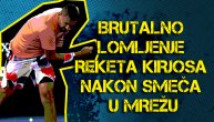Brutalno lomljenje rekata Kirjosa i najsmešniji pokušaj da isti završi u publici
