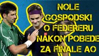 Novak na pitanje o Federeru dao gospodsku izjavu kojoj su aplaudirali Rodžerovi fanovi