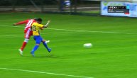 Gol Bena za vođstvo Zvezde protiv Dunajske Strade