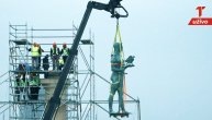 "Pobednik" se vratio na svoj presto: Simbol Beograda podignut nakon četiri meseca