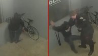 Šta je s mozgom?! U po bela dana krade policijski bajs ispred policijske stanice