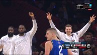 Svi Jokićevi potezi na Ol-staru: Dončić dizao tri prsta zbog Srbina, Lebron stisnuo pesnicu i slavio