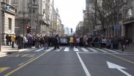 Protest bivših radnika PKB, saobraćaj u kralja Milana blokiran