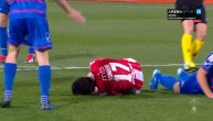 Zvezdin napadač dao gol, pa krvav završio na zemlji! Crveno-beli promašil i penal
