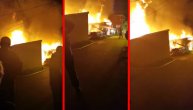 Strašni snimci požara u Zemunu: Plamen guta stan siromašne porodice, dom im izgoreo do temelja