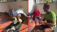 Ronaldo za vreme karantina u treningu sa decom