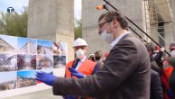Vučić obišao radove na brzoj pruzi Beograd - Budimpešta