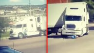 Nije povukao ručnu pa je kamion sa prikolicom krenuo u rikverc munjevitom brzinom