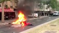 Neredi u i Francuskoj, demonstranti pale grad, policija ispaljuje suzavac