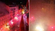 Baklje i vatromet: Navijači i fudbaleri Sarajeva proslavili titulu šampiona BiH